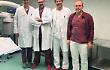 L'equipe di medici che ha realizzato l'intervento di ricostruzione ureterale