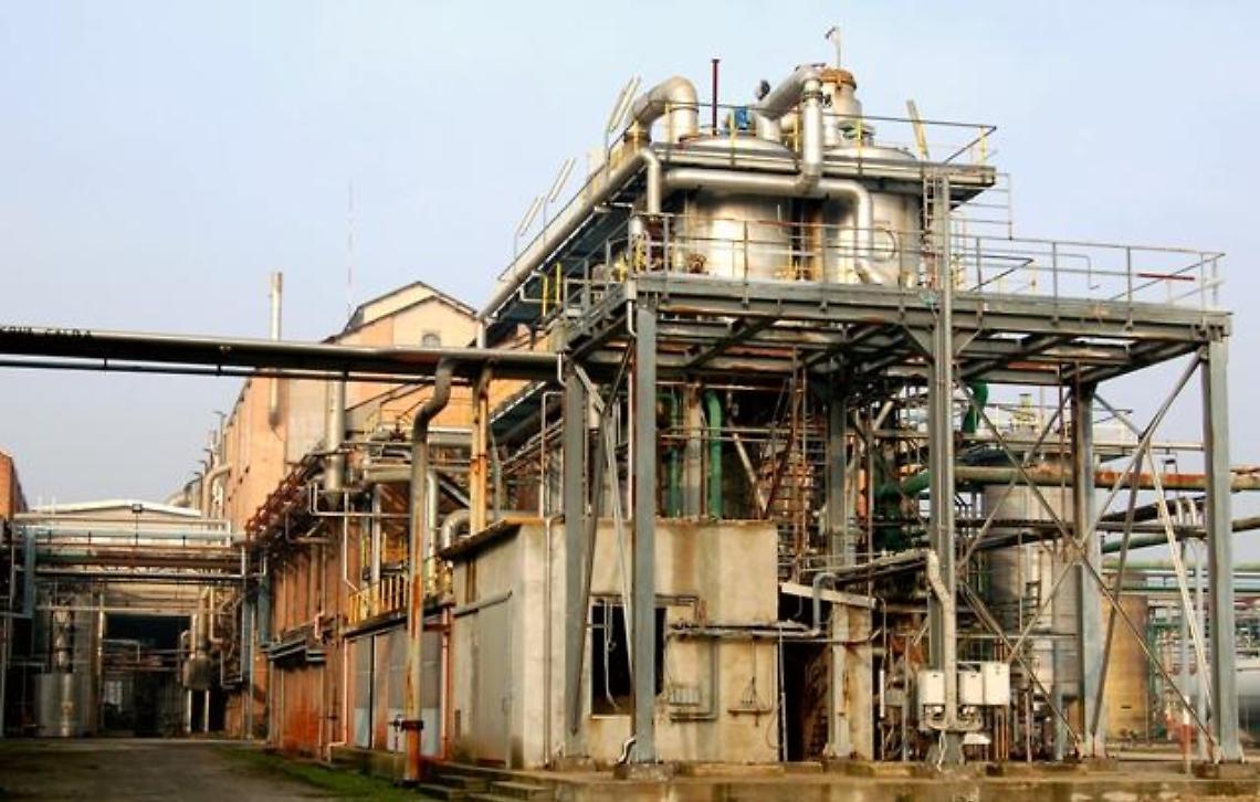 Bottrighe, scorcio dello stabilimento Mater-Biotech  Novamont