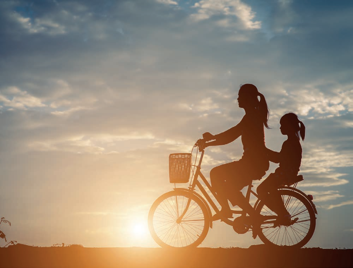 bici e laguna