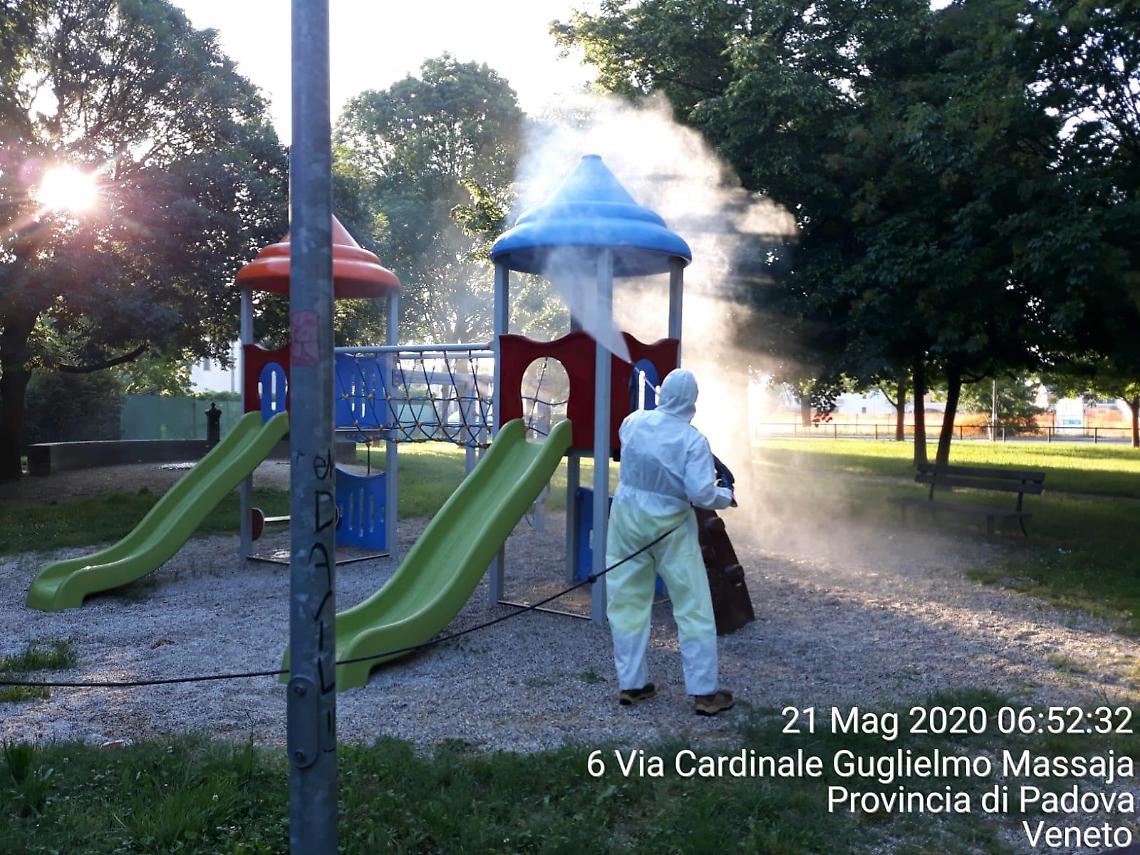 sanificazione parchi padova