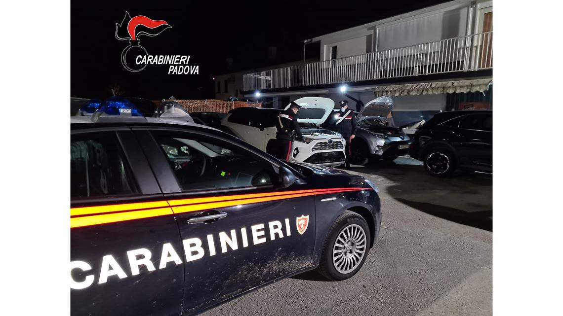 Carabinieri Padova: Sgominata la banda dei furti di auto di lusso