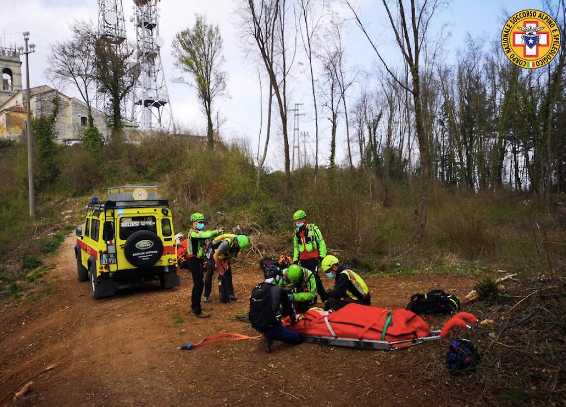 CNSAS a Barbarano cade MTB