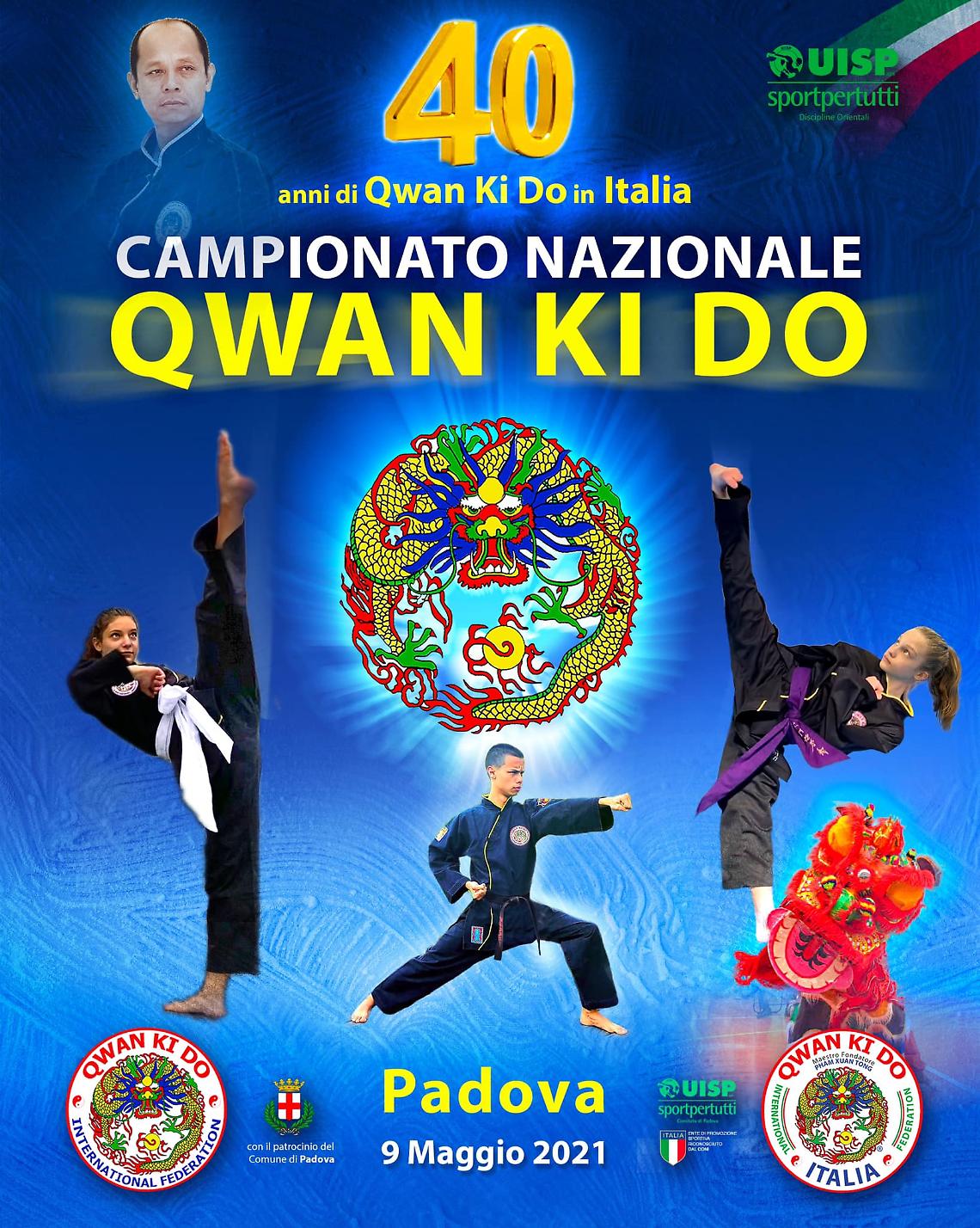 Padova: Campionato Nazionale Qwan Ki Do UISP Kung Fu il 9 Maggio 2021