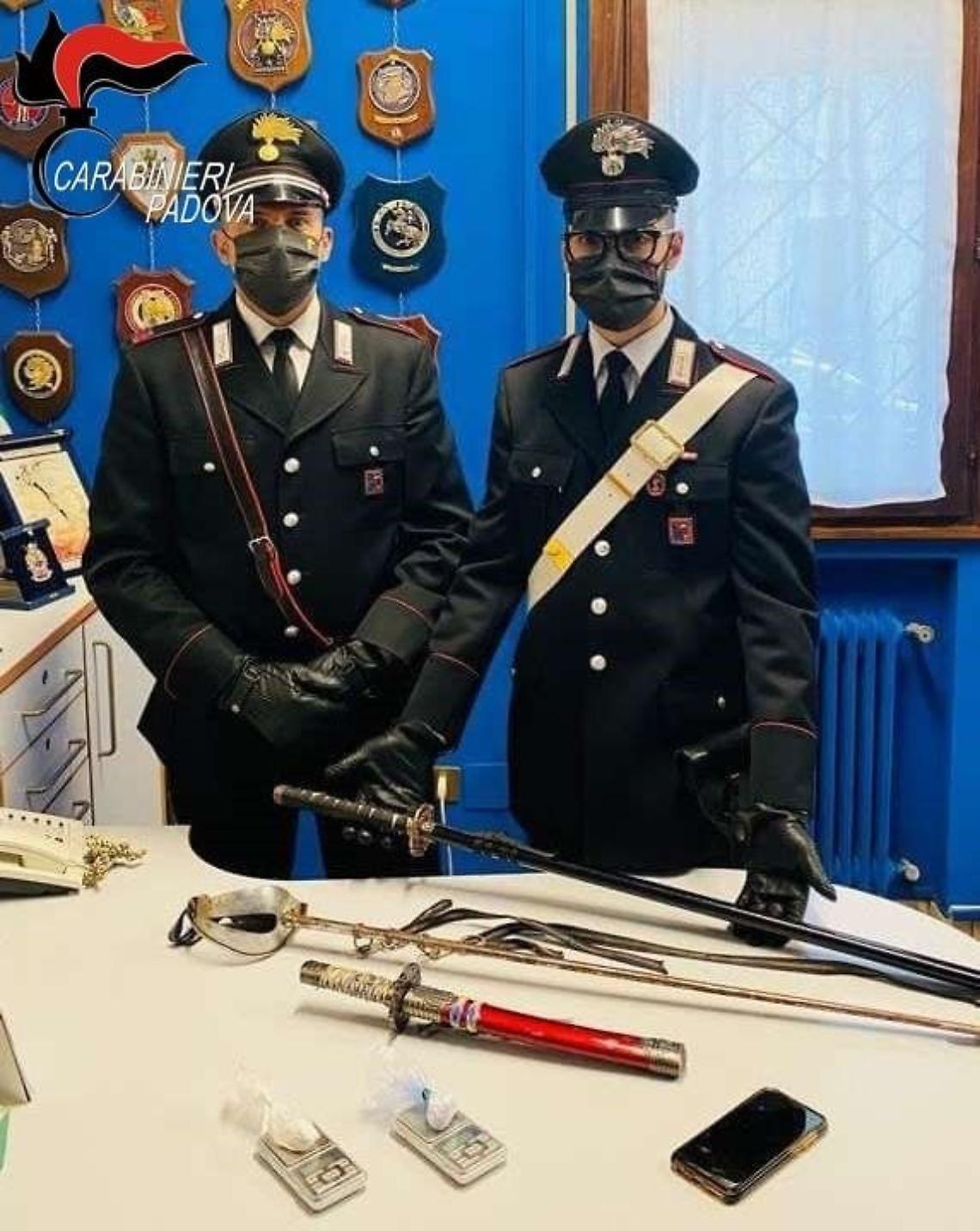 piove di sacco carabinieri perquisizione armi e droga