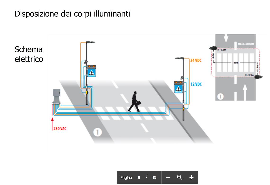 Padova, passaggi pedonali: installato un nuovo sistema di illuminazione e segnalamento