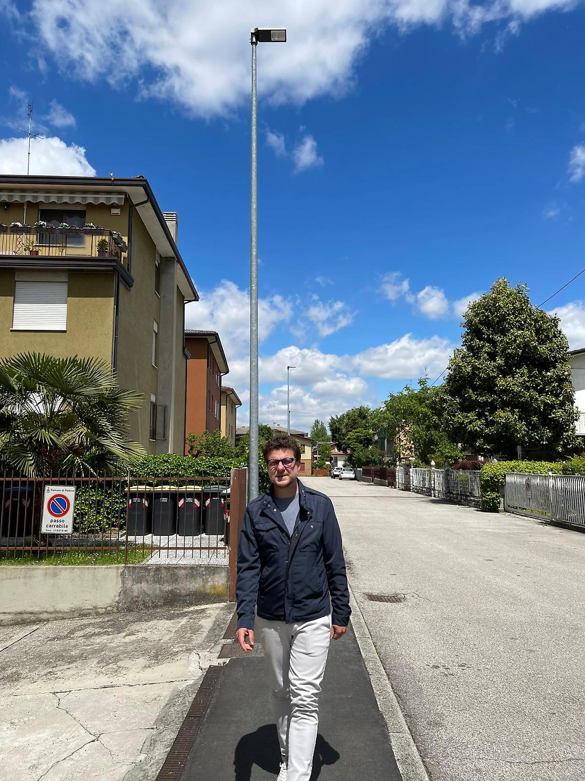 Padova, nuova illuminazione a led in Via Pontevigodarzere