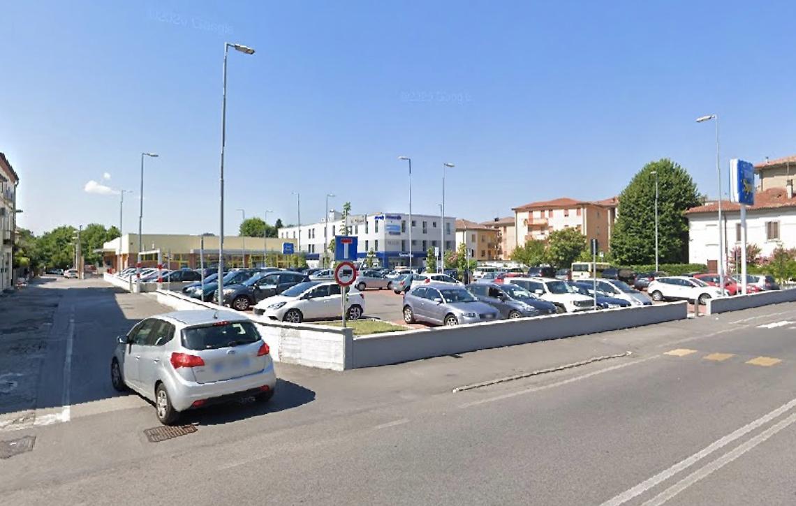 piazzale dell'eurospin in via pittoni a Vicenza