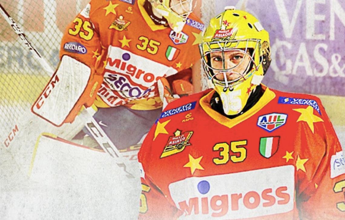 Gianluca jonny Vallini asiago Hockey goalie