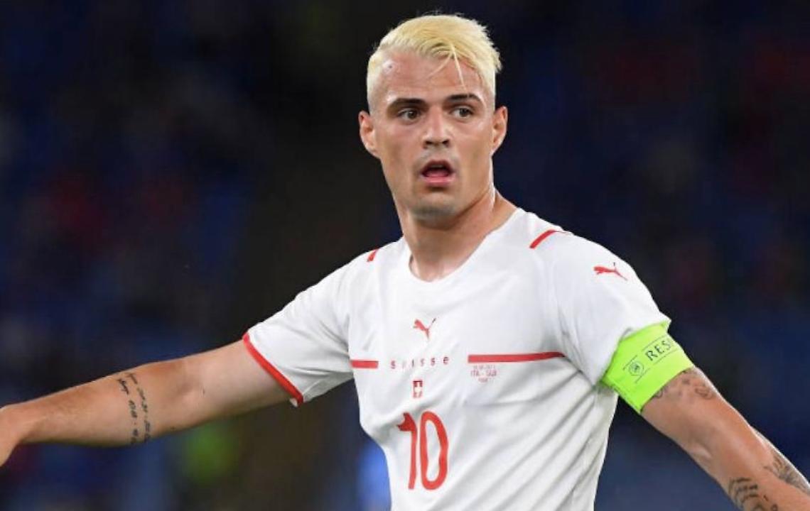 il capitano della svizzera Granit Xhaka nel mirino della Roma