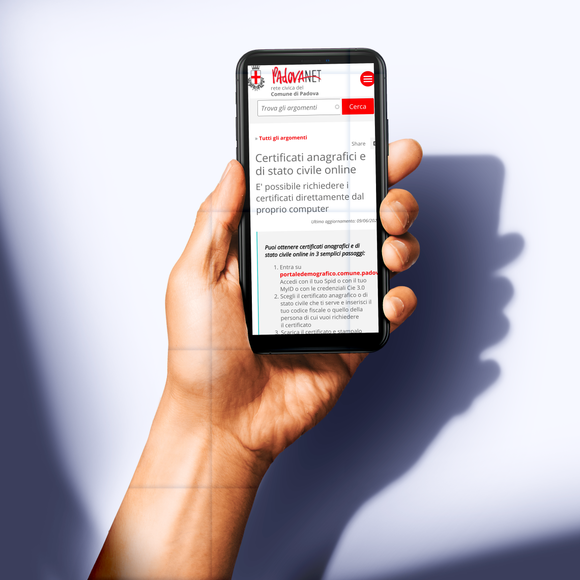 Per il certificato basta un click da casa, l’anagrafe di Padova adesso è online