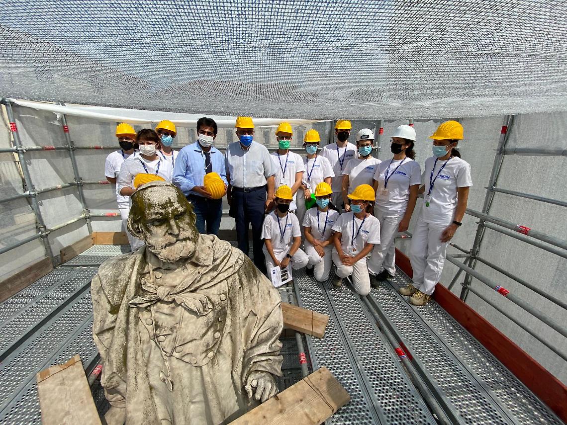 Garibaldi statua restauro