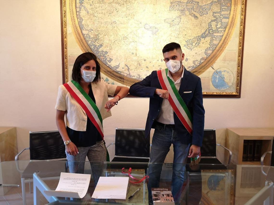 Sindaca Altopascio Sara D'Ambrosio e Assessore Andrea Micheletti