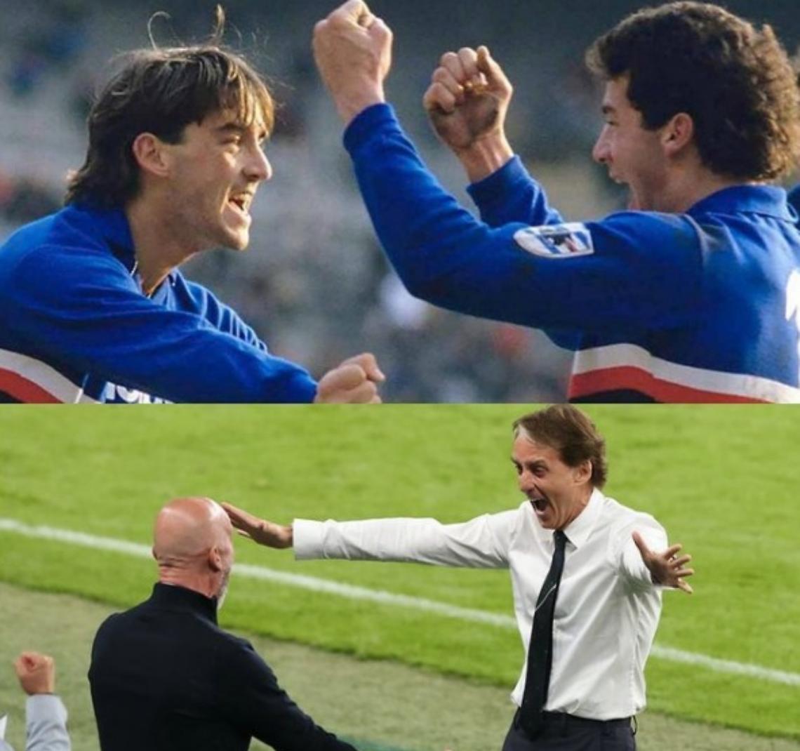 auguri a vialli da Mancini