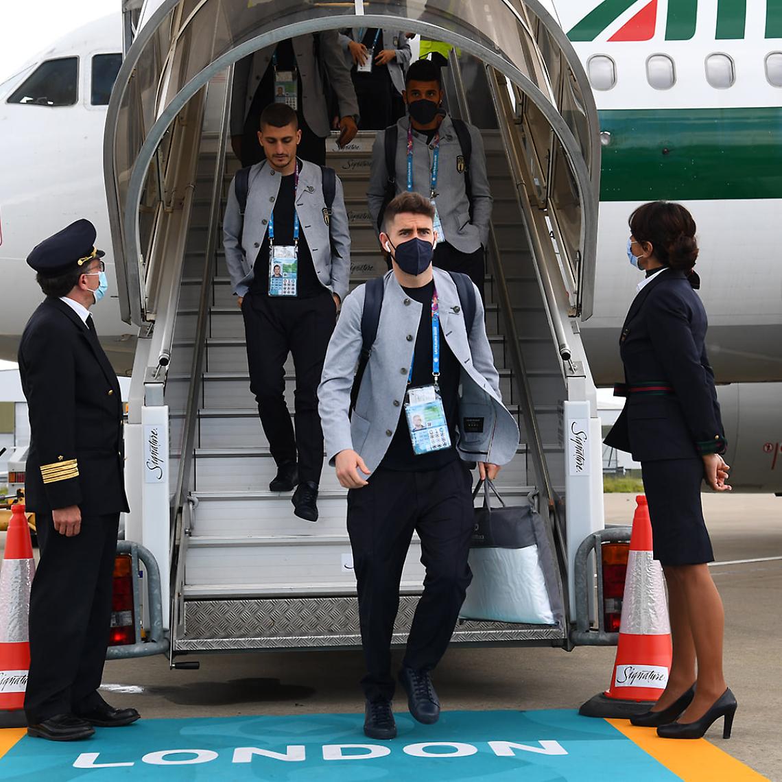 gli azzurri ieri sono scesi a Londra
