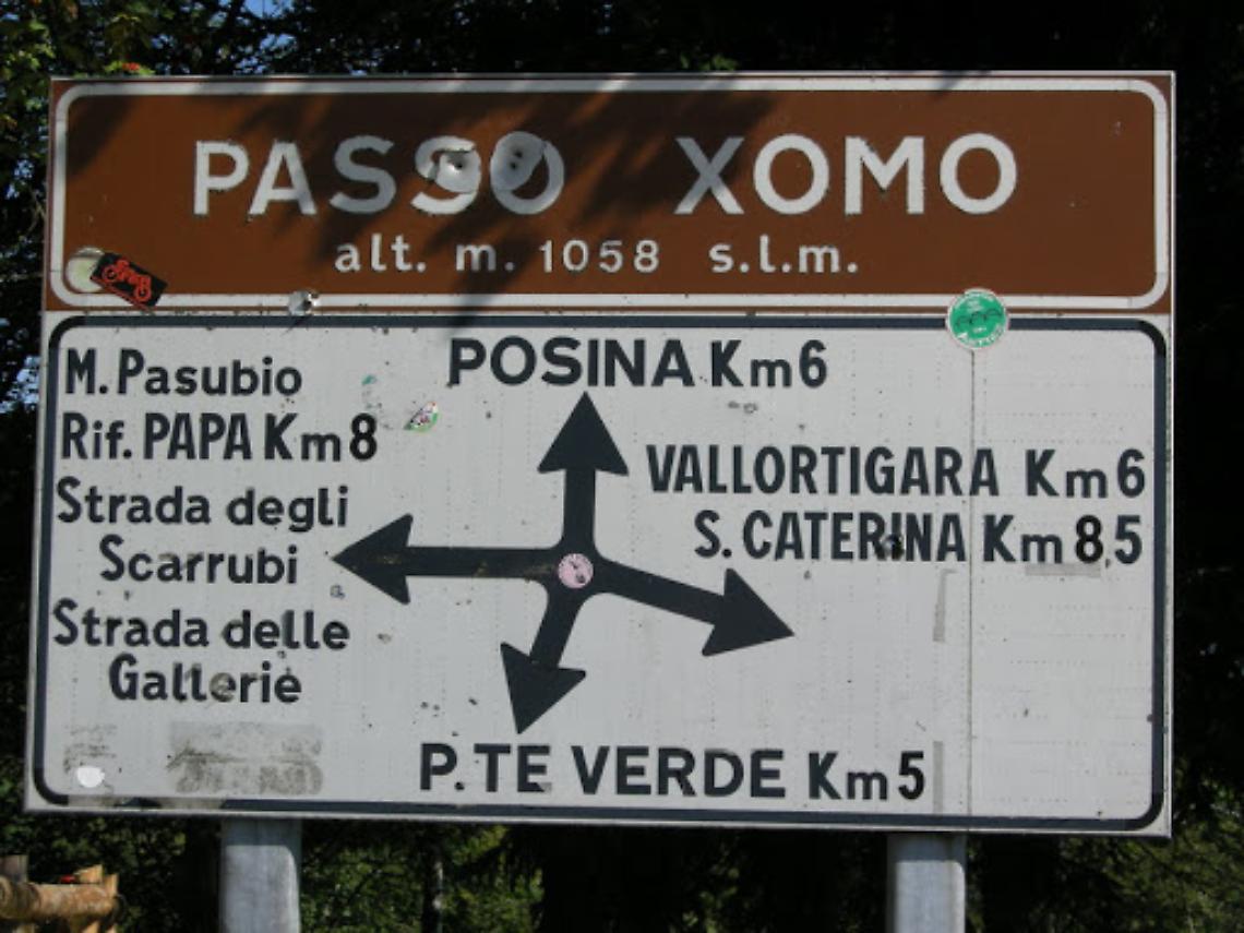 passo xomo cartello