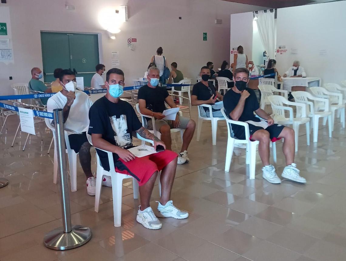 Adriese al centro vaccinale di Adria
