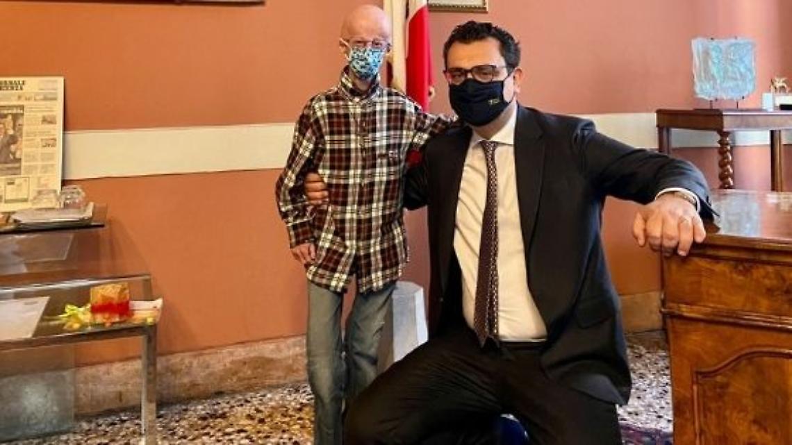 Sammy Basso e sindaco Rucco migliore