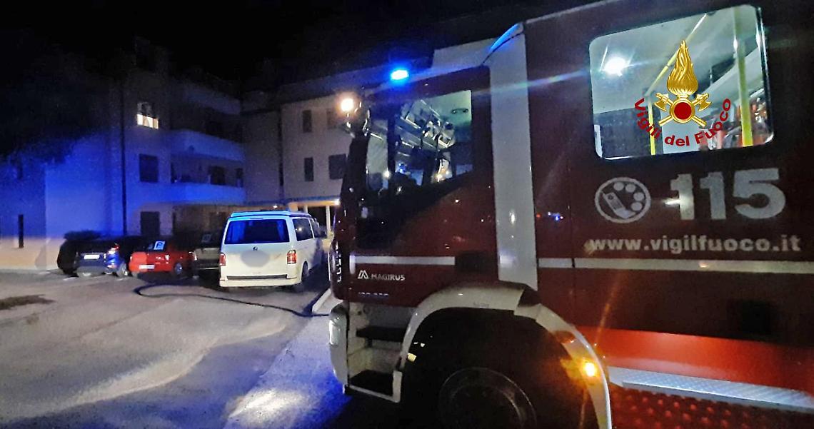 arzignano via riotorto incendio casa 03