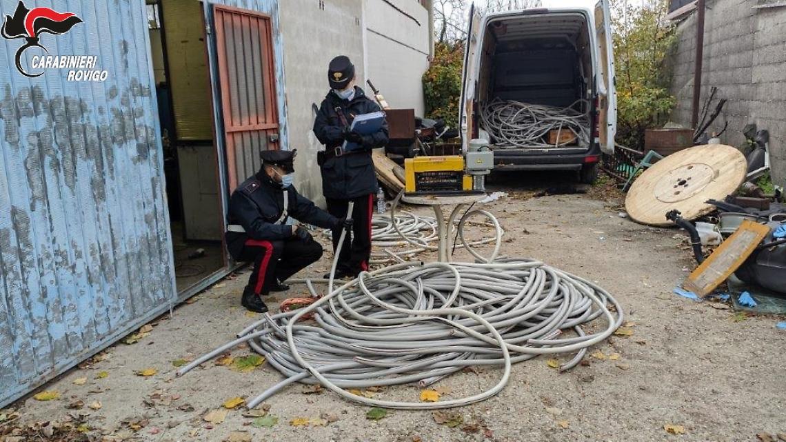 carabinieri rovigo furto fili rame 02