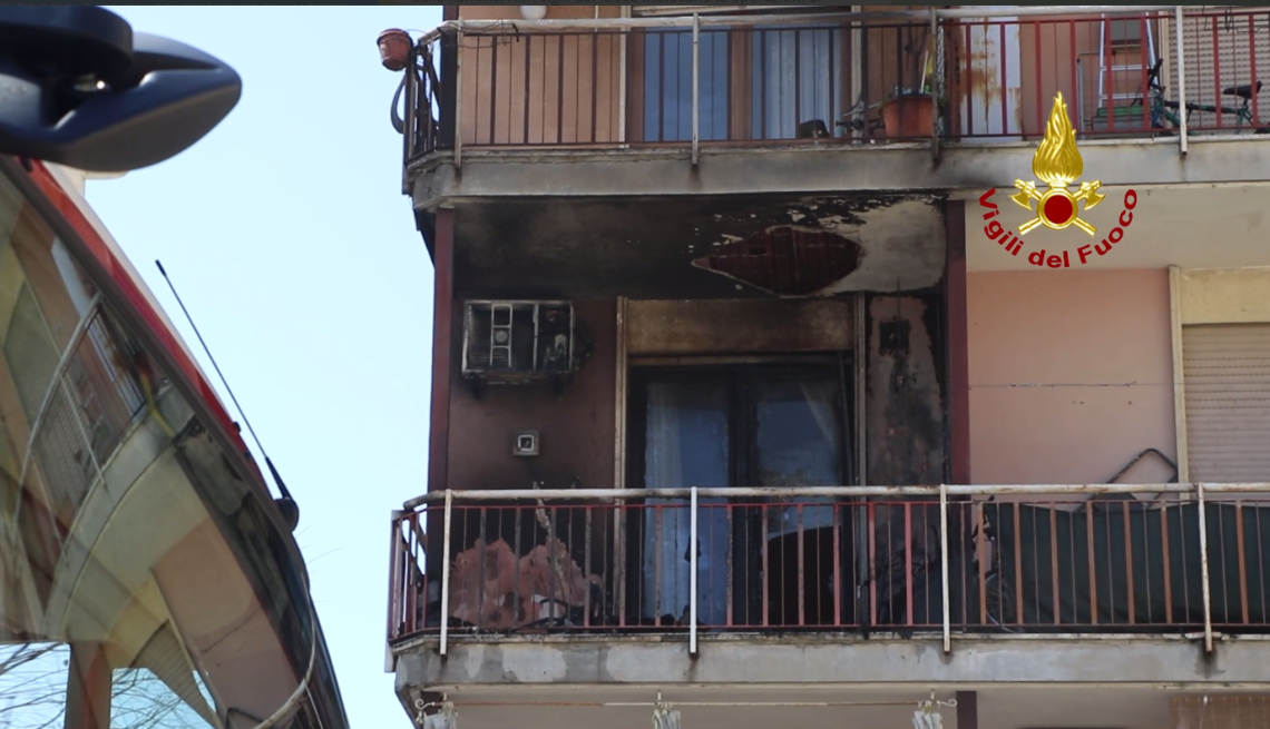 Vicenza incendio viale San Lazzaro