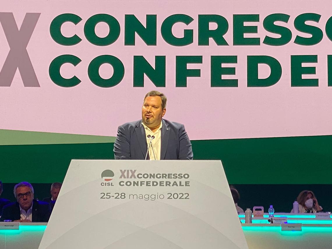 Samuel congresso confederale Scavazzin Cisl
