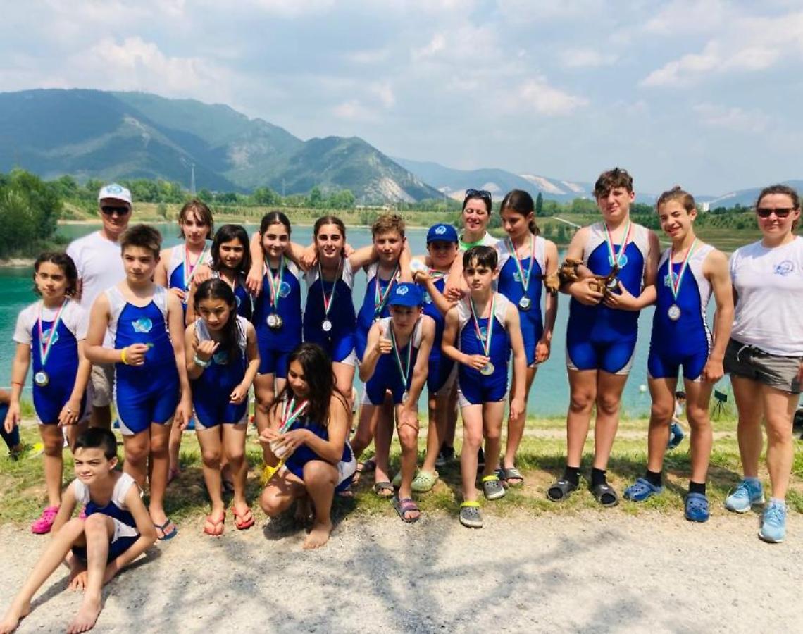 le medaglie dei giovani canoisti polesani