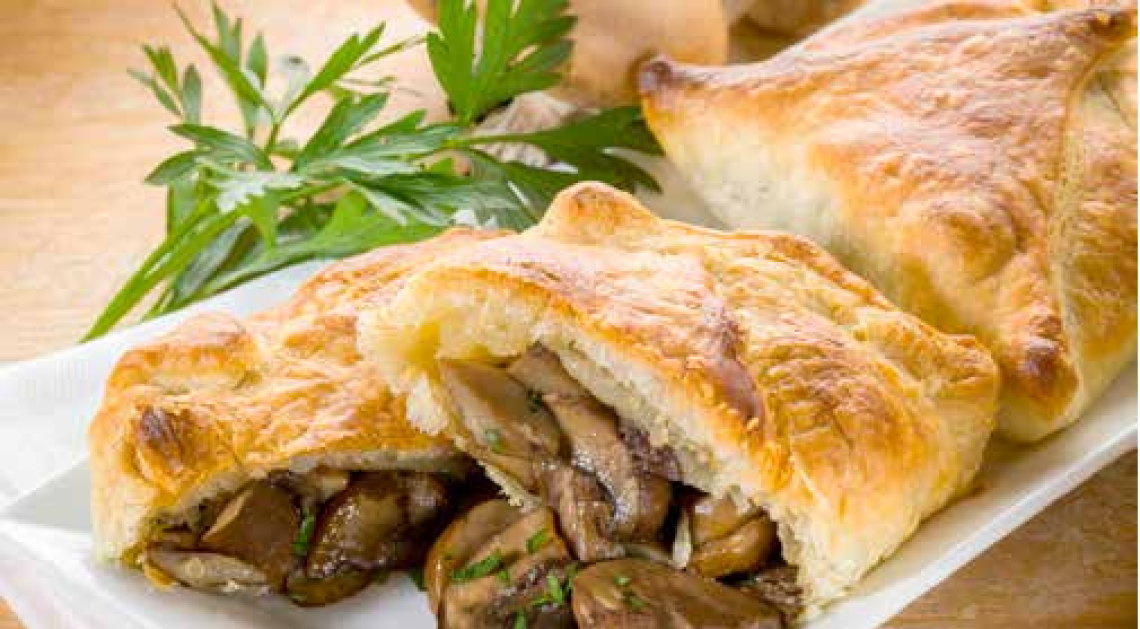 strudel ai funghi porcini