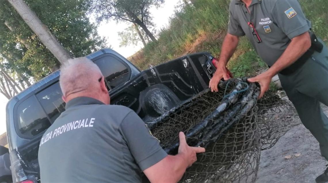 Reti Abusive Sequestrate Fiume Po Rovigo