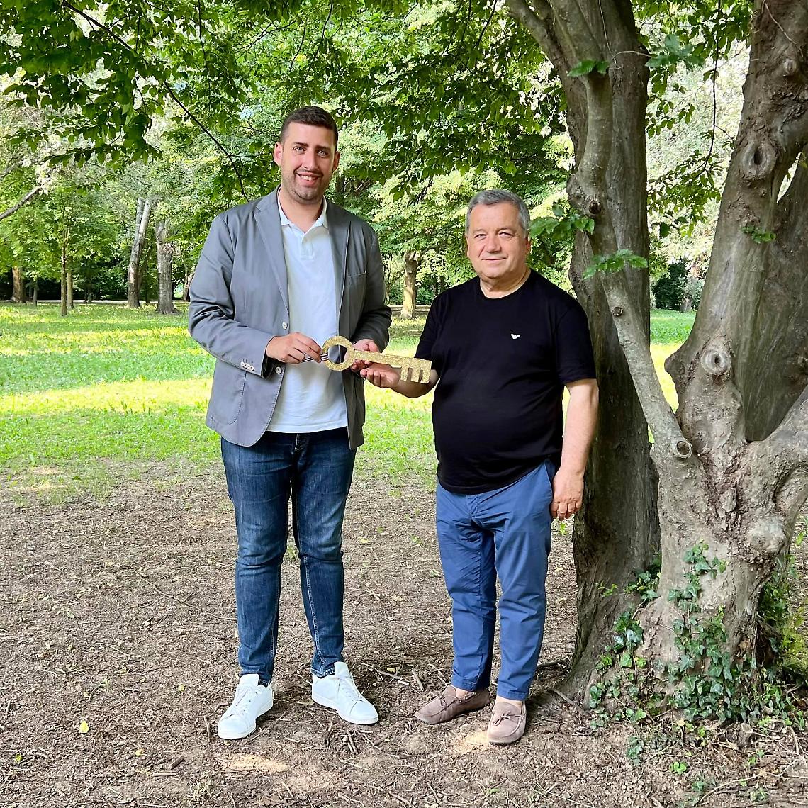 Consegna chiavi parco Guizze (1)