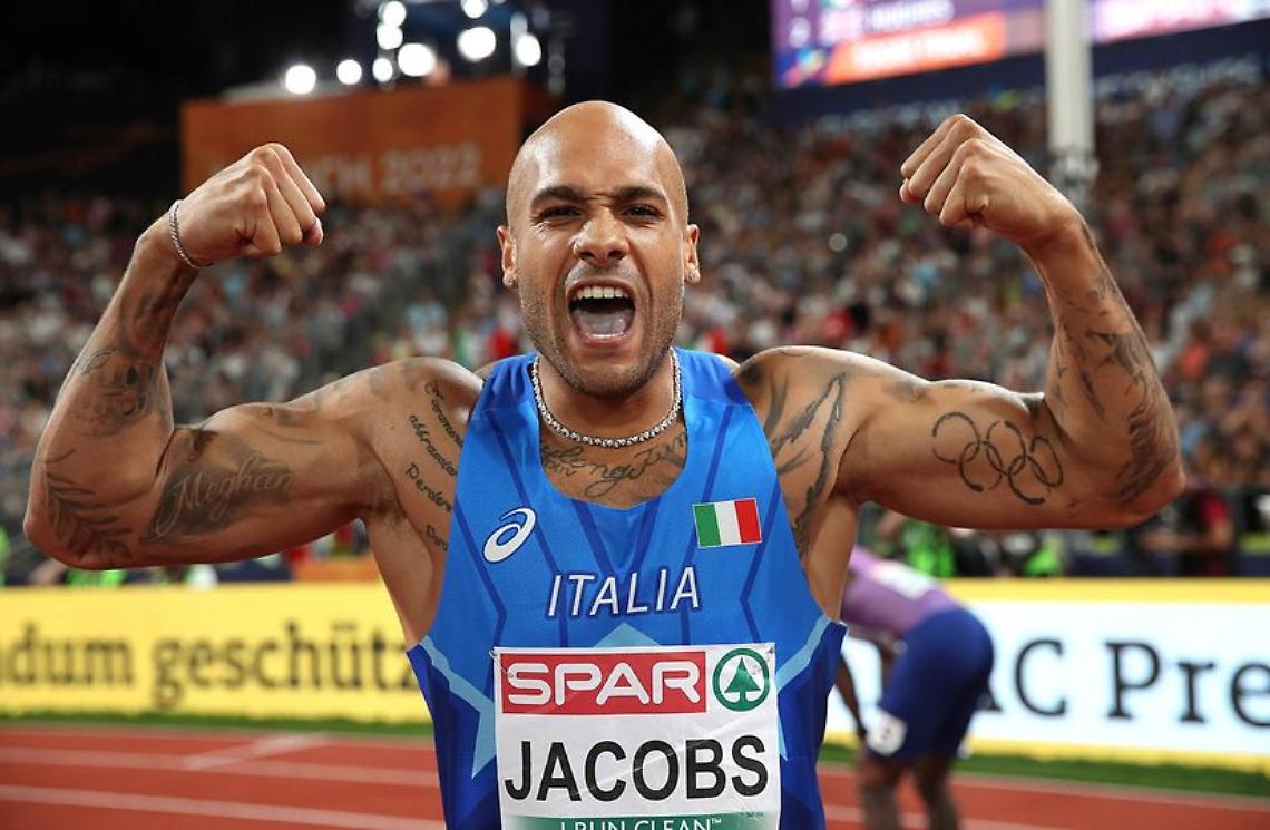 Il campione olimpico Marcell Jacobs (foto Marcello)