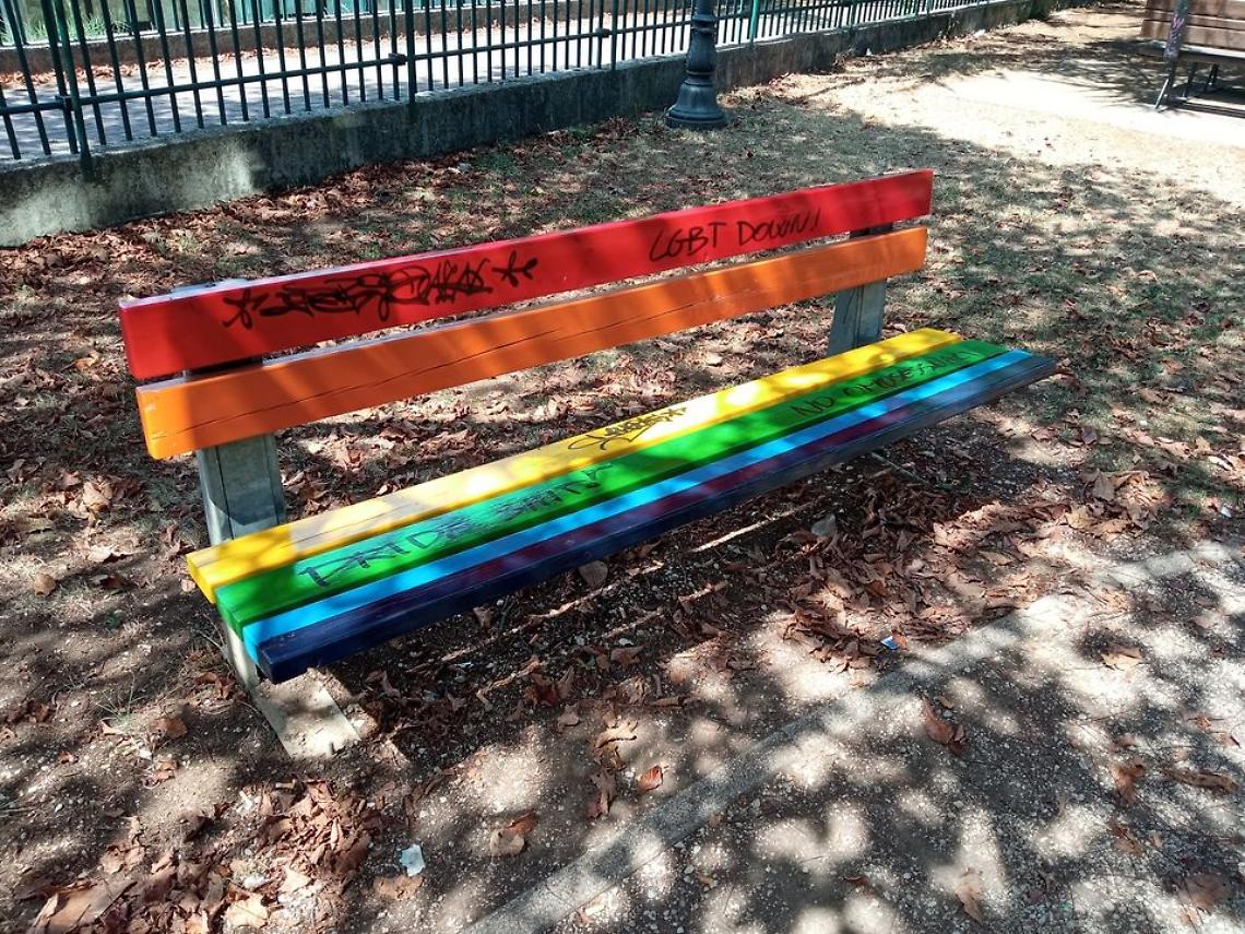 Marano panchina arcobaleno