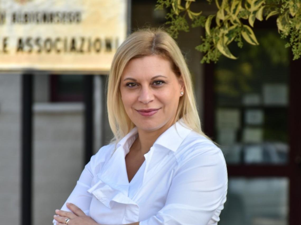 L'assessore ai Servizi alla Persona e alla Famiglia Anna Franco