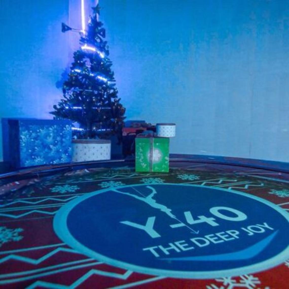 Montegrotto Terme, un albero di Natale a 42 metri di profondità