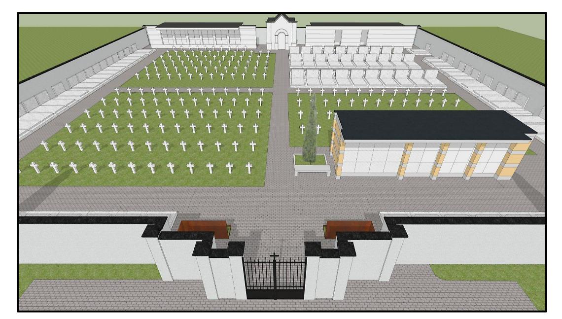 Rendering Cimitero Bonisiolo 2 mogliano veneto