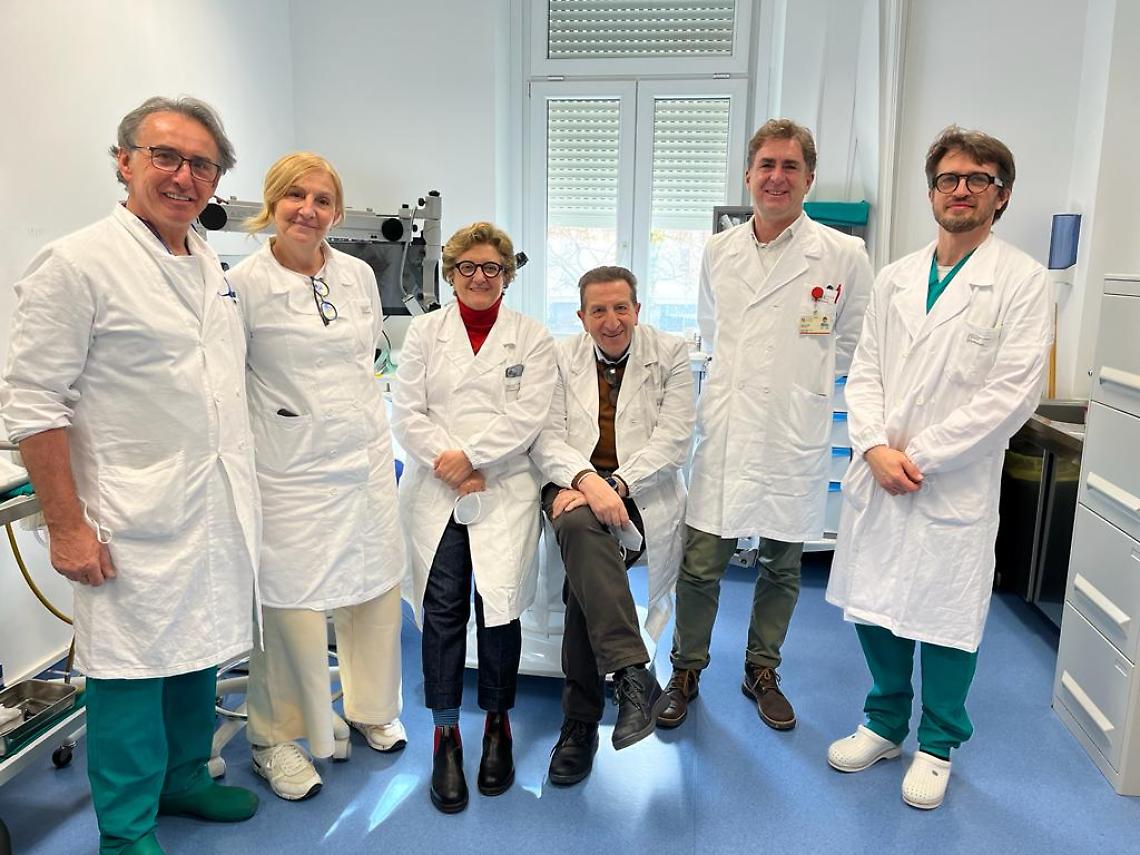 da sinistra i dottori Frezza, La Bella, Giuliano, Sassi, Martelossi, Nicastro
