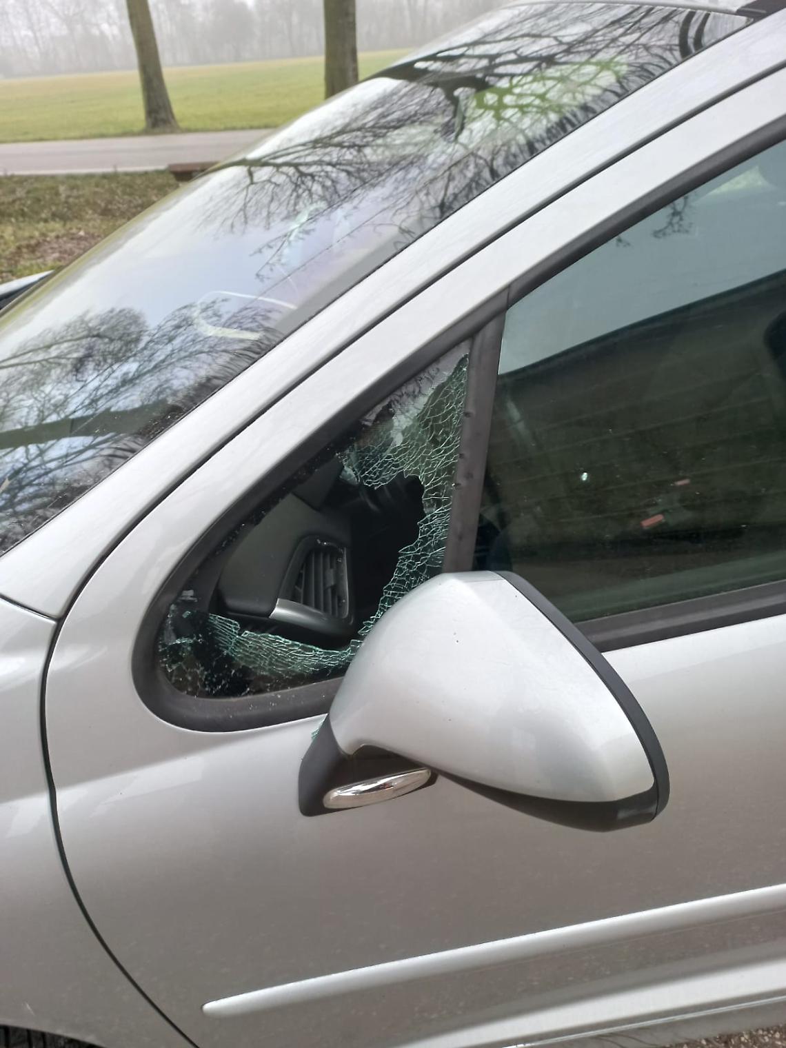finestrino auto preso a sprangate trevigiano
