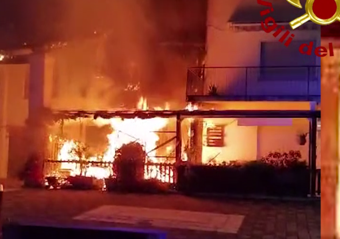 santorso incendio ristorante