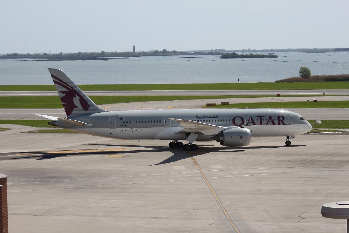 Foto Qatar Airways a Venezia