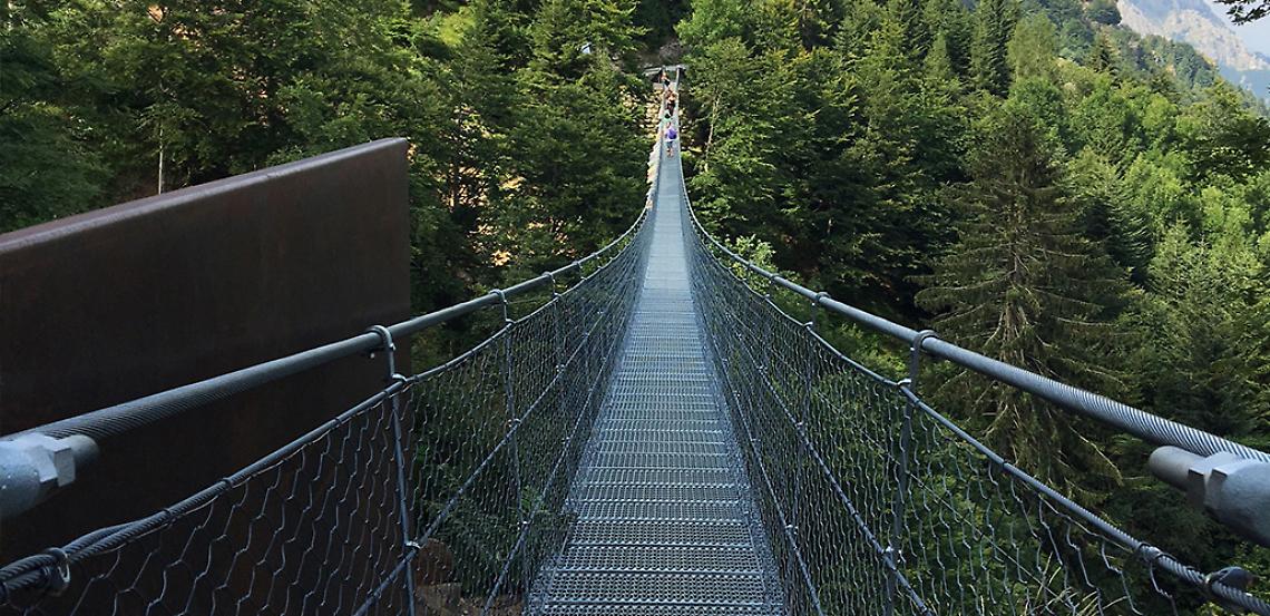 Ponte tibetano valli del pasubio