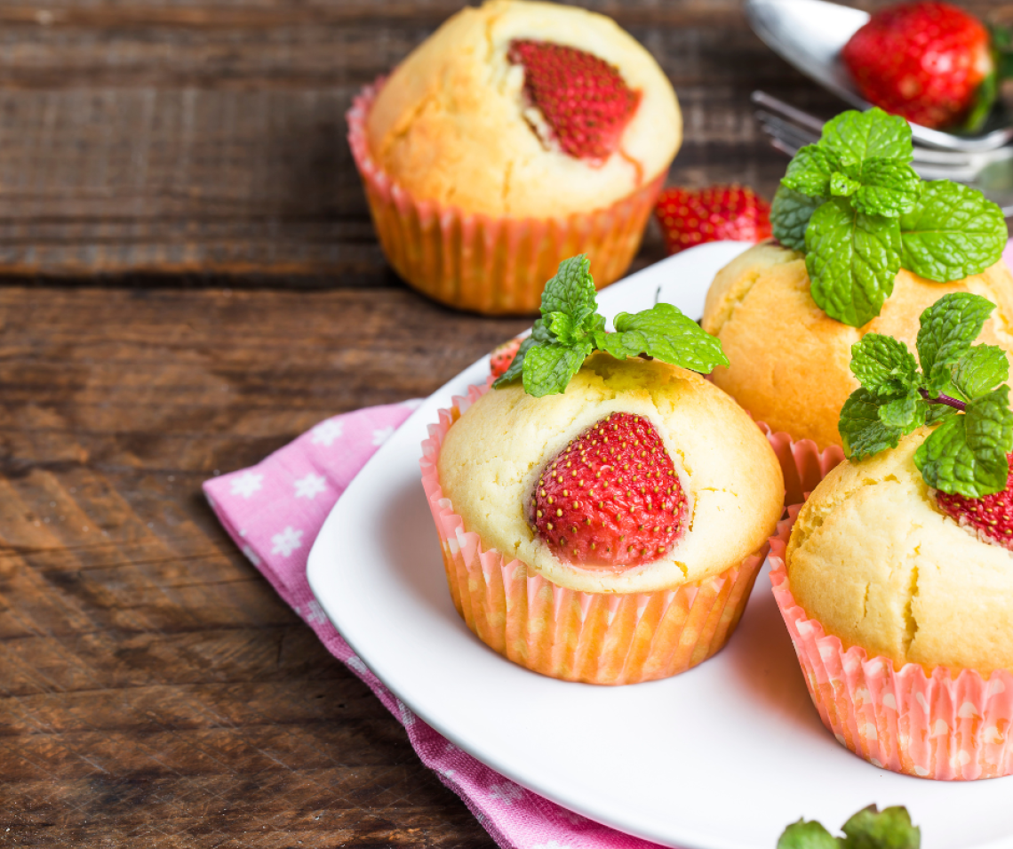 Muffin alle fragole