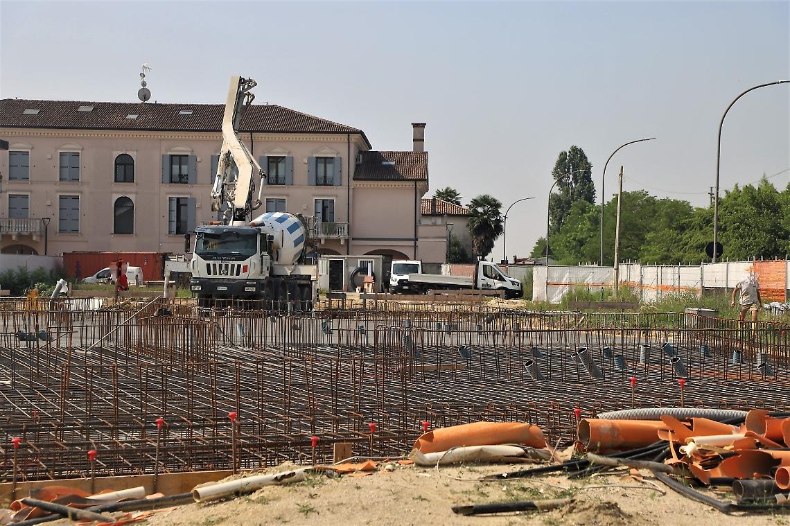 Cantiere nuova scuola Arsego