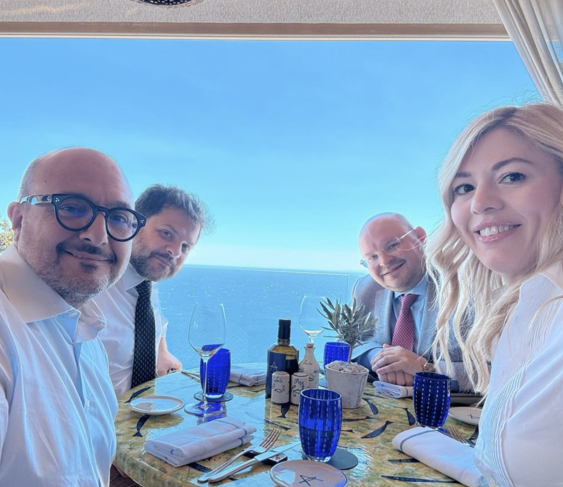 Il Ministro Sangiuliano e Maria Rosaria Boccia a pranzo insieme