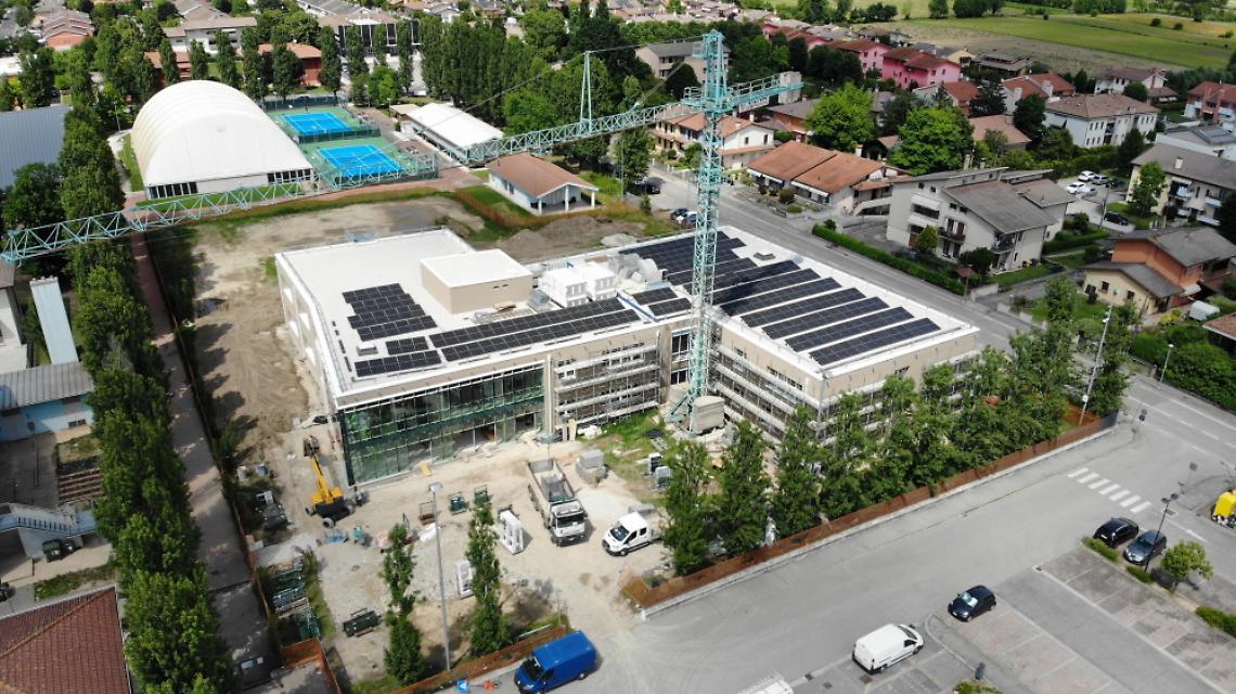 Scuola di Trebaseleghe in costruzione
