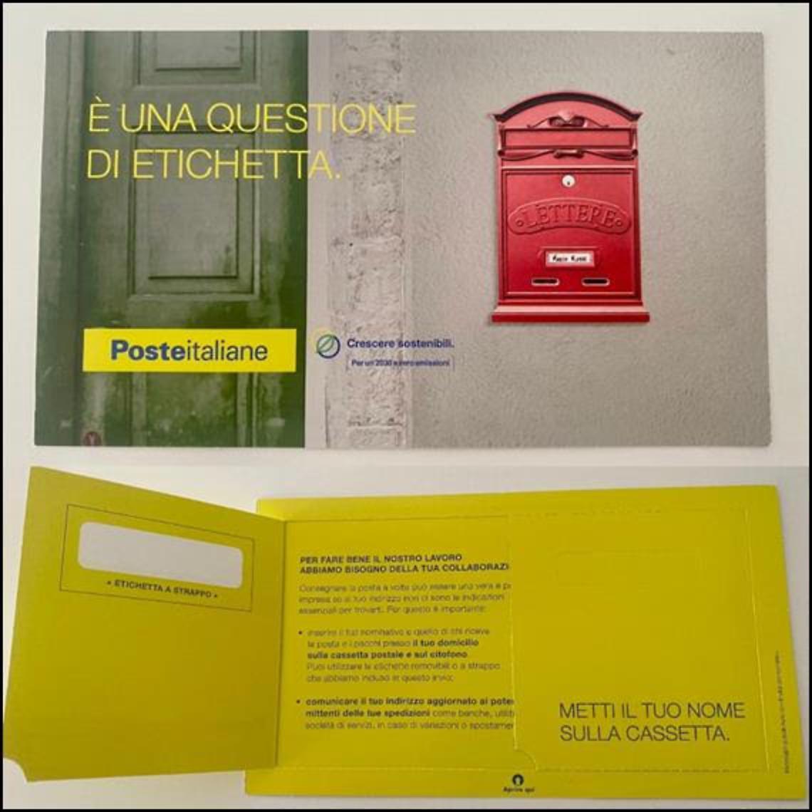 Poste Italiane: “etichetta la cassetta” arriva anche a Padova