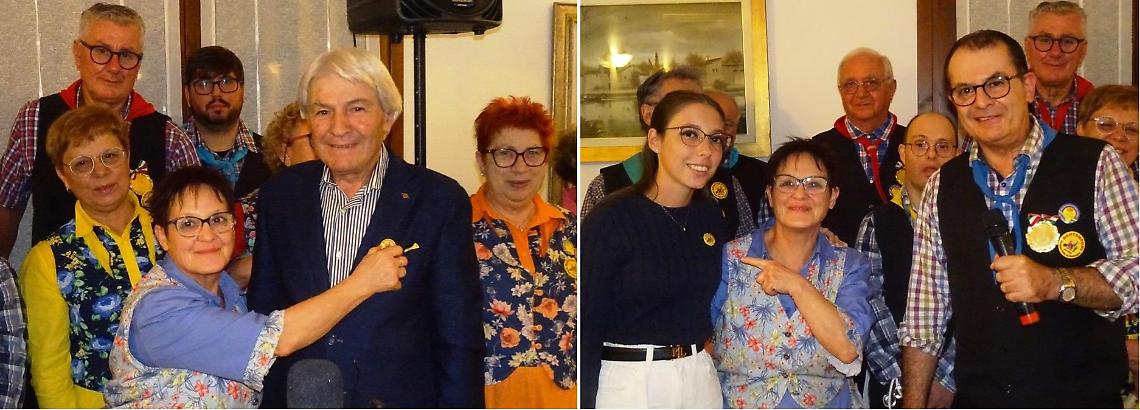 Bottrighe, A sx Antonio Ferri e a dx Alessia Leccioli neo Bontemponi Onorarii