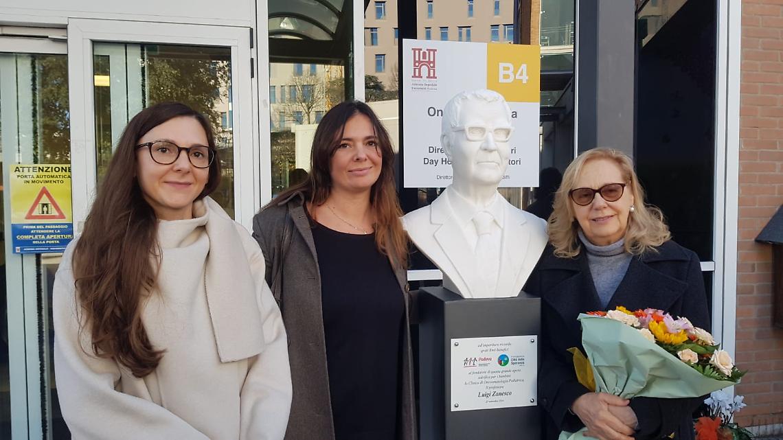 Inaugurato il busto commemorativo in Onore del Professor Luigi Zanesco all'Ospedale di Padova