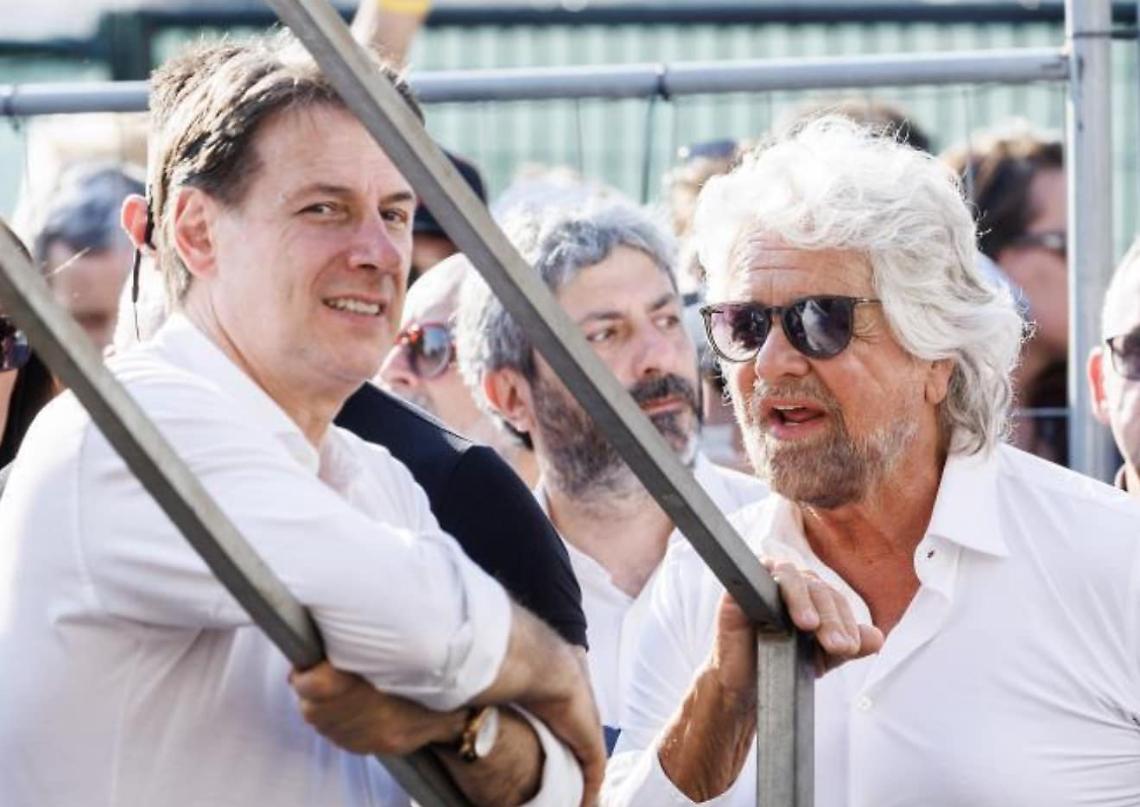 Giuseppe Conte e Beppe Grillo