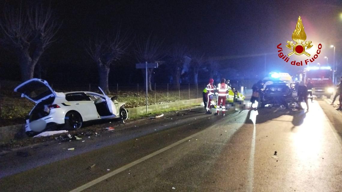 Incidente stradale a Marostica: sei feriti in uno scontro tra due auto la notte della Befana