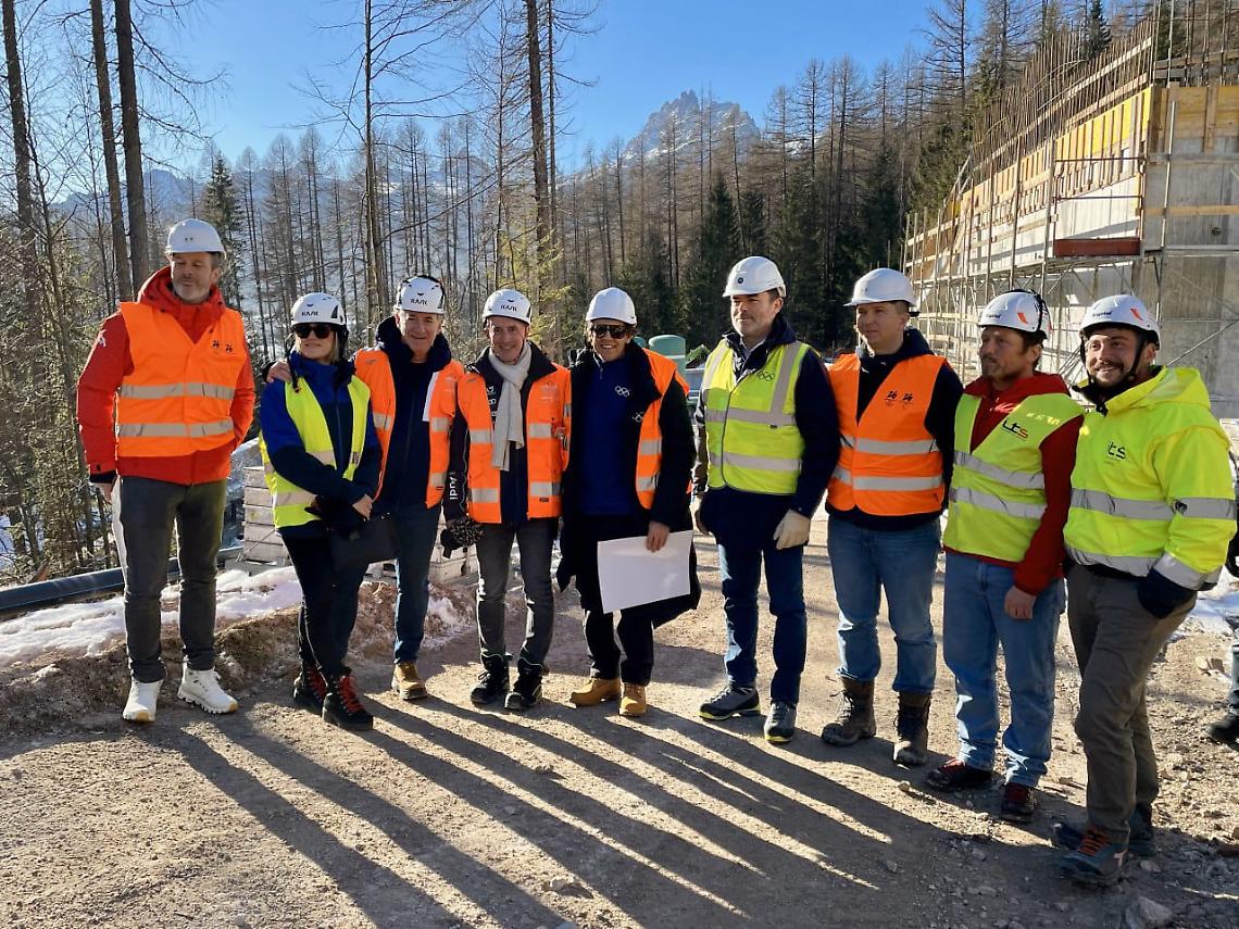 Cortina: sopralluogo di Zaia alla pista da bob, simbolo delle Olimpiadi 2026 e dell’eccellenza veneta