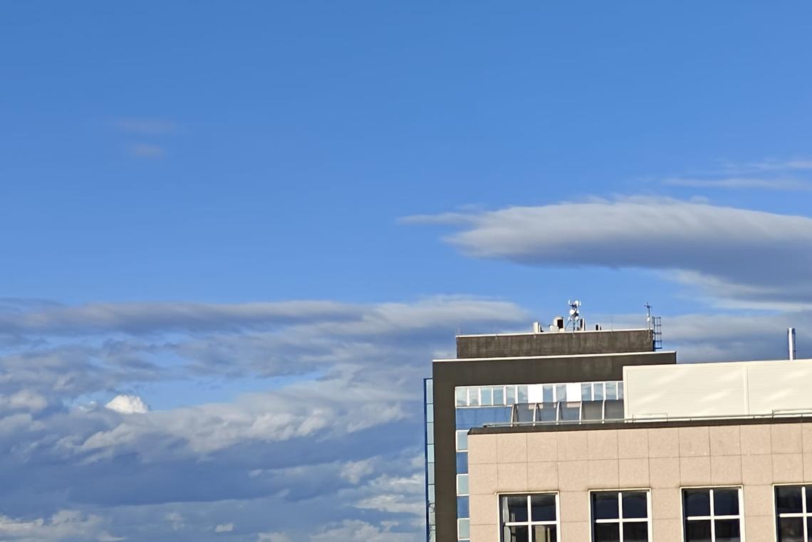Il cielo di Padova oggi pomeriggio